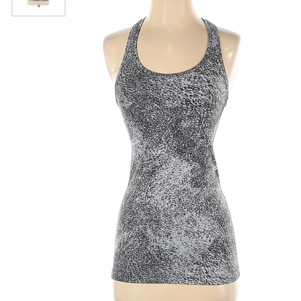 Grey White Lululemon Tank Top